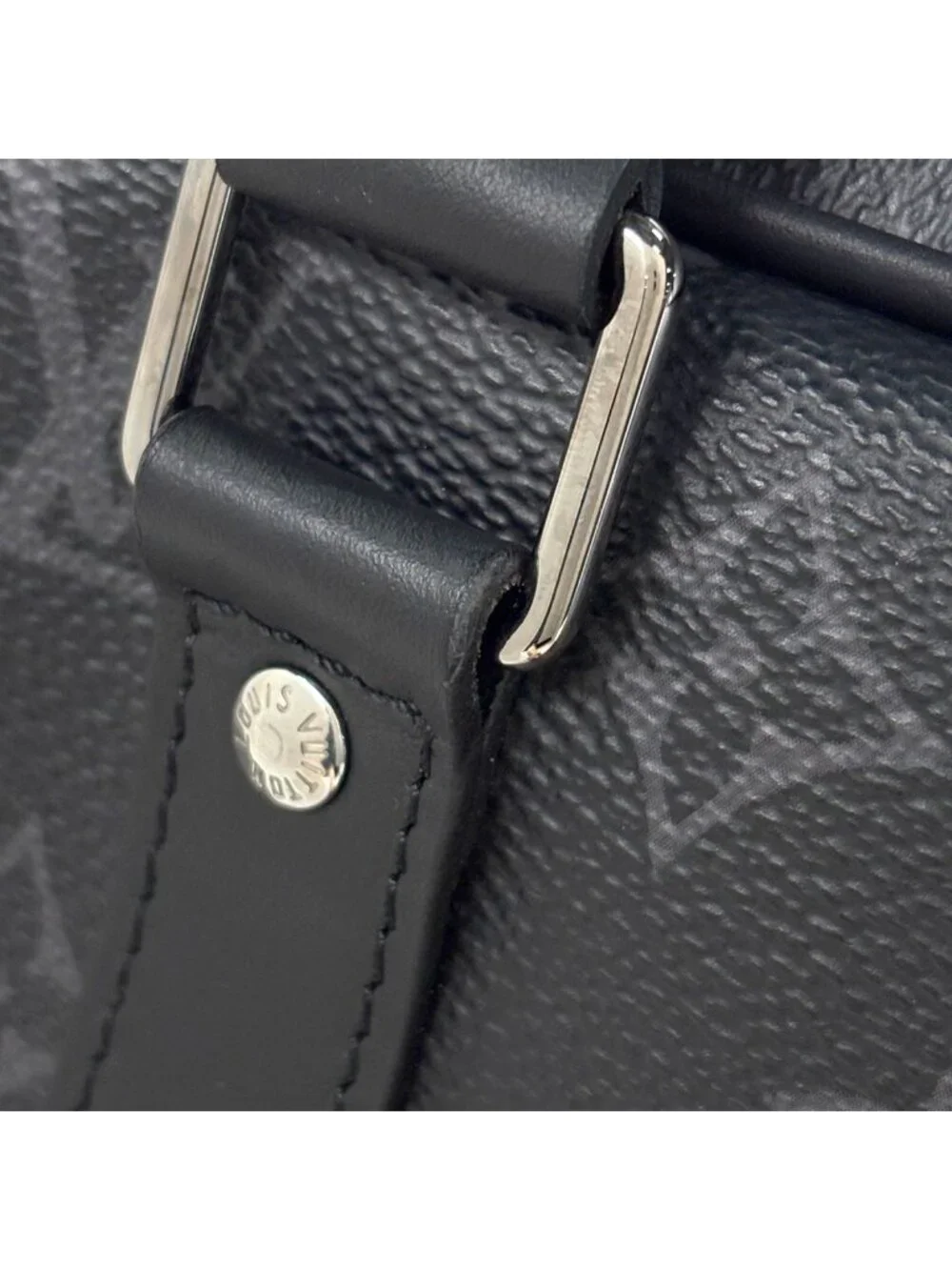 Louis Vuitton Porte Documents Voyage Briefcase Business Monogram Eclipse Noir